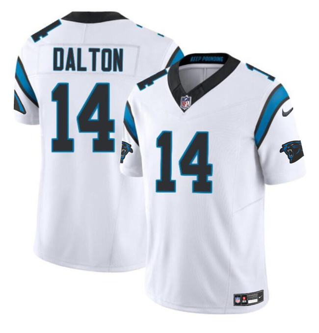 Personalized Men’s Carolina Panthers #14 Andy Dalton White 2024 F.U.S.E. Limited Stitched Football Jersey