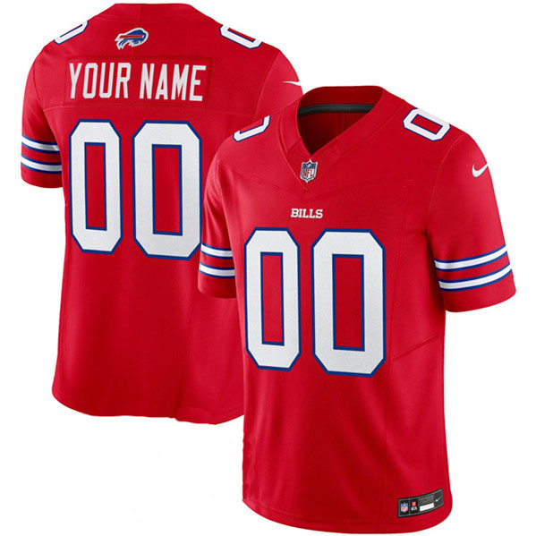 Personalized Custom Men’s Buffalo Bills Red 2023 F.U.S.E. Untouchable Limited Stitched Jerseys