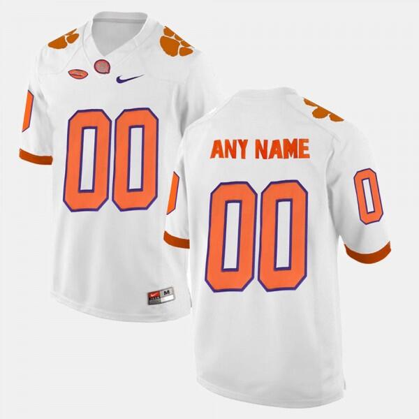 Personalized Men’s Clemson Tigers ACTIVE PLAYER White College Stitched Football Jersey