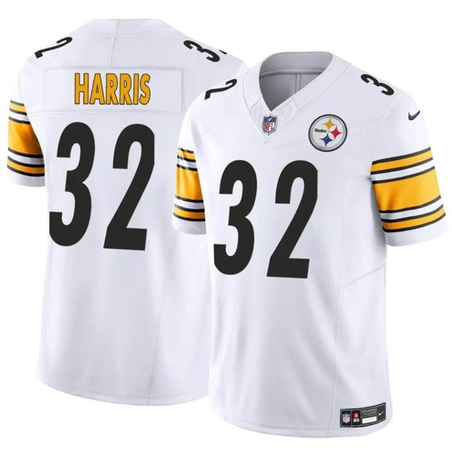 Personalized Men’s Pittsburgh Steelers #32 Franco Harris White 2024 F.U.S.E. Alternate Untouchable Limited Stitched Jersey
