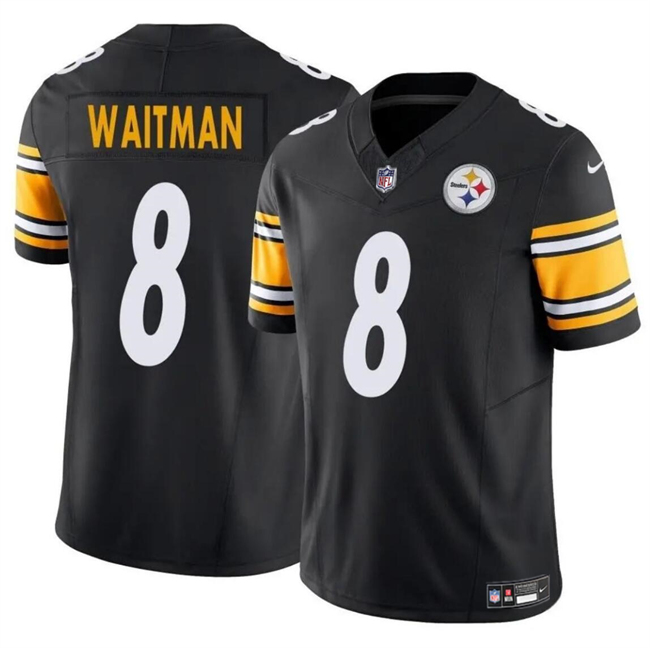 Personalized Men’s Pittsburgh Steelers #8 Corliss Waitman Black 2024 F.U.S.E. Alternate Untouchable Limited Stitched Jersey