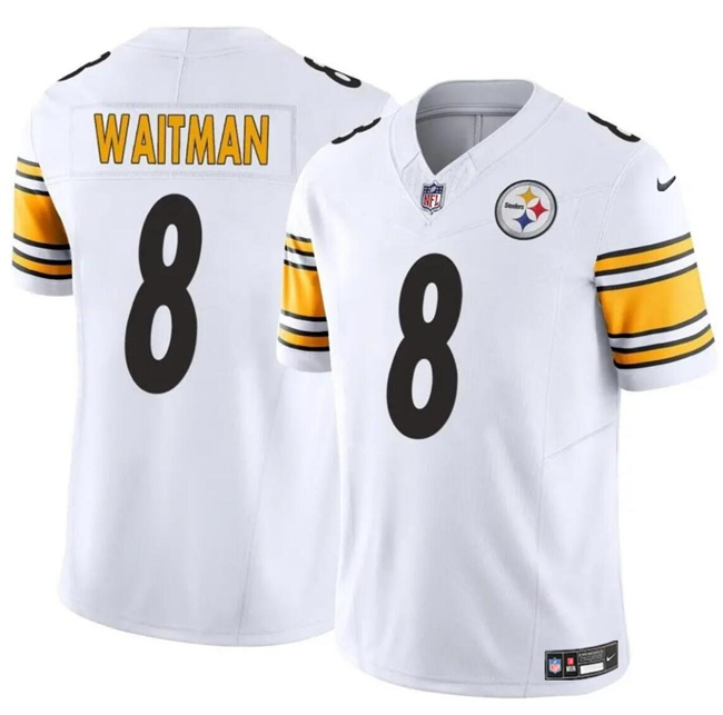 Personalized Men’s Pittsburgh Steelers #8 Corliss Waitman White 2024 F.U.S.E. Alternate Untouchable Limited Stitched Jersey