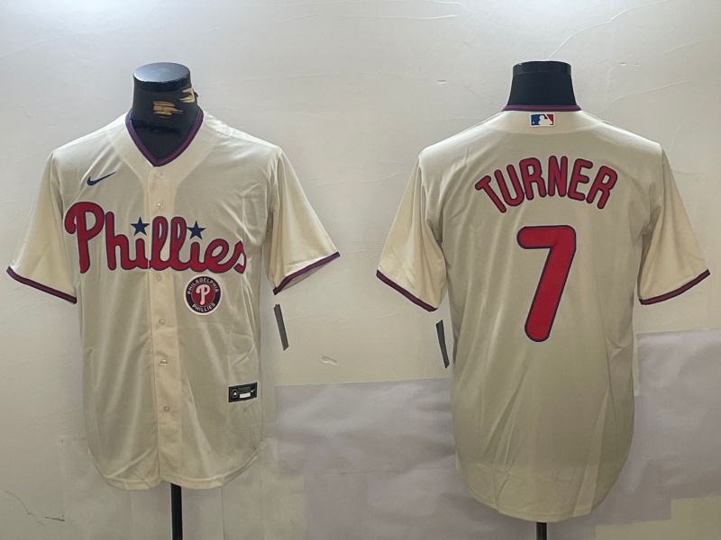 Personalized Men’s Philadelphia Phillies #7 Trea Turner gream Cool Base Stitched Jerseys