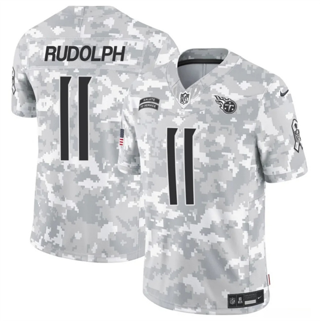 Personalized Men’s Tennessee Titans #11 Mason Rudolph 2024 F.U.S.E Arctic Camo Salute To Service Limited Stitched Football Jersey