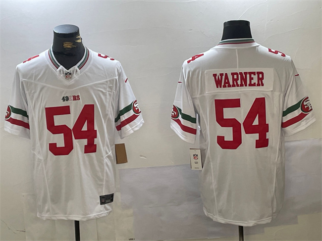 Personalized Men’s San Francisco 49ers #54 Fred Warner White F.U.S.E. Mexico Limited Stitched Football Jersey
