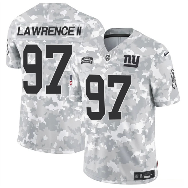 Personalized Men’s New York Giants #97 Dexter Lawrence II 2024 F.U.S.E Arctic Camo Salute To Service Limited Stitched Football Jersey