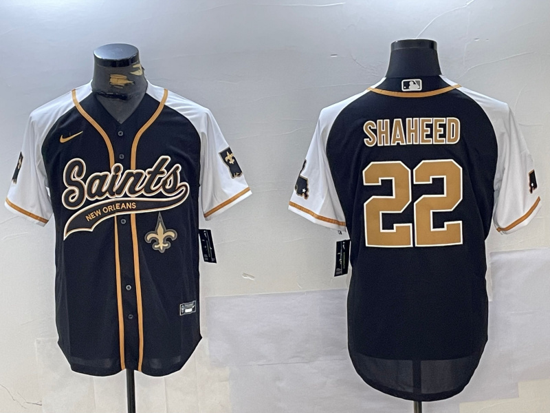 Personalized Men’s New Orleans Saints #22 Rashid Shaheed BlackWhite 1987 Legacy Cool Base Stitched Baseball Jerseys
