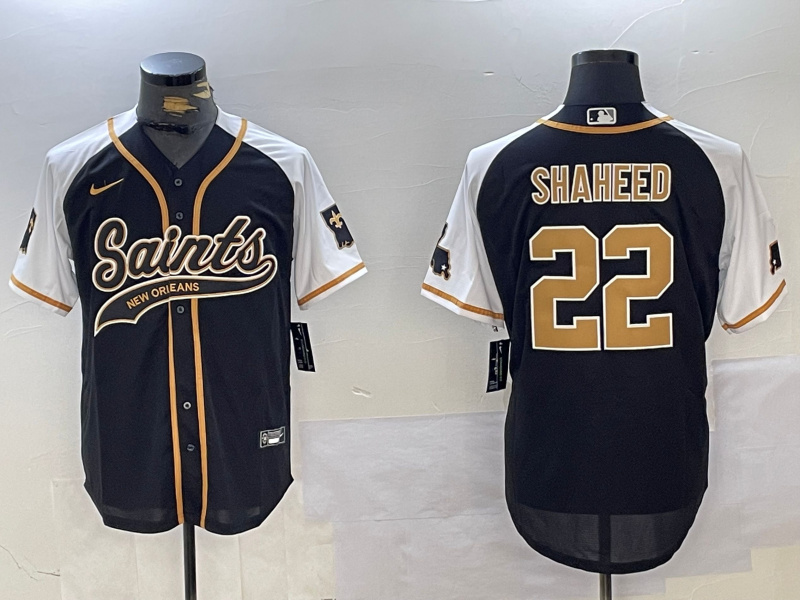 Personalized Men’s New Orleans Saints #22 Rashid Shaheed BlackWhite 1987 Legacy Cool Base Stitched Baseball Jerseys
