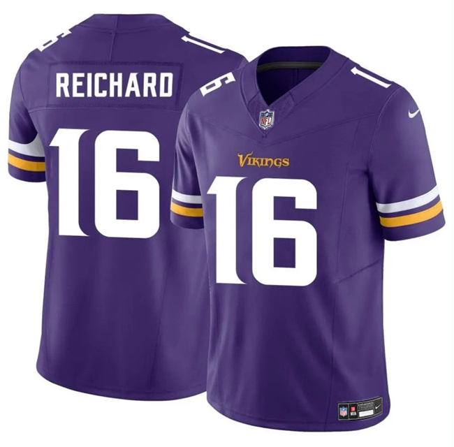 Personalized Men’s Minnesota Vikings #16 Will Reichard Purple 2024 F.U.S.E. Untouchable Limited Stitched Jersey