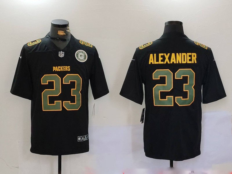 Personalized Men’s Green Bay Packers #23 Jaire Alexander Black Fashion Limited Stitched Football Jerseys