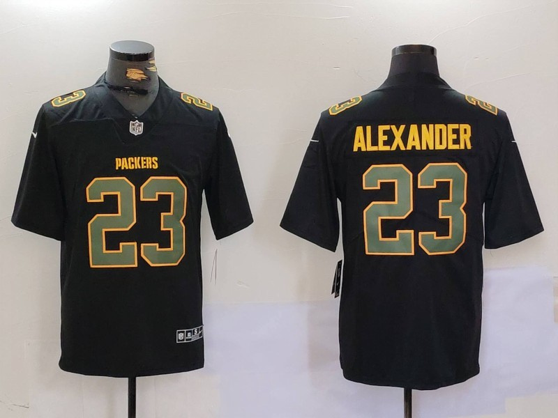 Personalized Men’s Green Bay Packers #23 Jaire Alexander Black Fashion Limited Stitched Football Jerseys