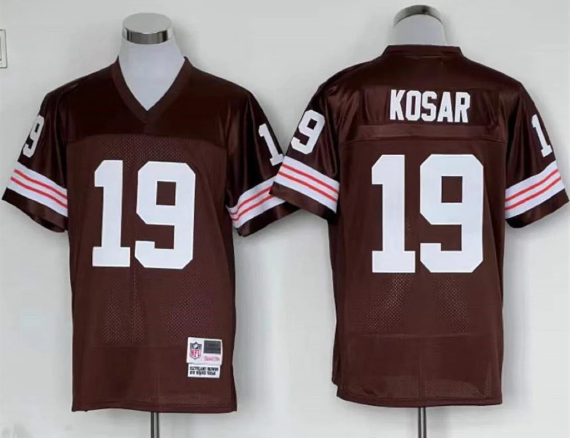Personalized Men’s Bernie Kosar #19 Cleveland Browns Jersey Mitchell & Ness