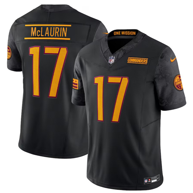 Personalized Men’s Washington Commanders #17 Terry McLaurin Black 2024 F.U.S.E Limited Stitched Football Jersey