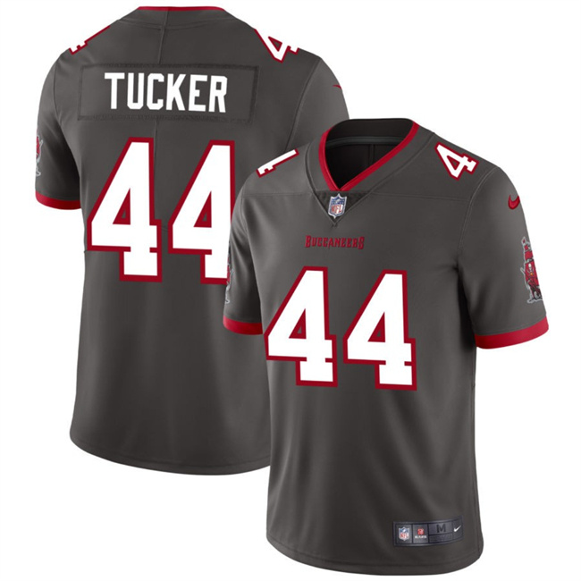 Personalized Men’s Tampa Bay Buccaneers #44 Sean Tucker Grey Limited Stitched Jersey