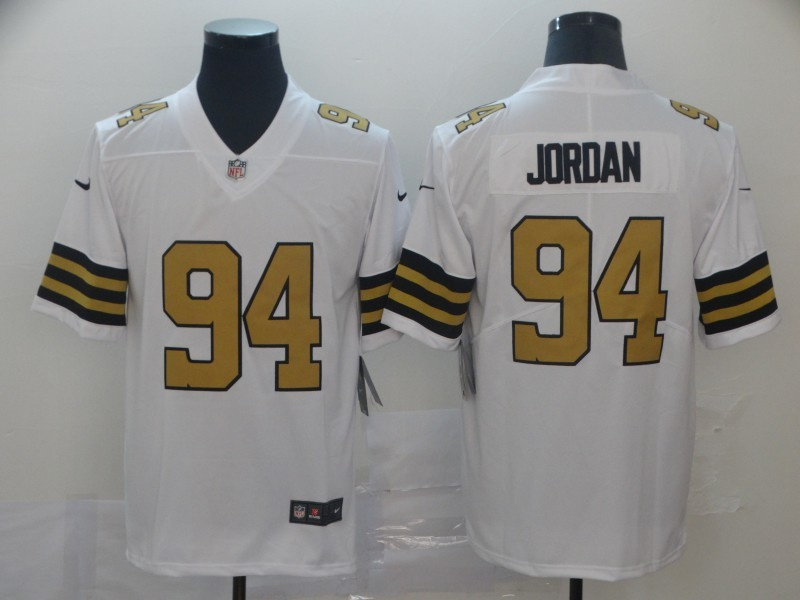 Personalized Men’s New Orleans Saints #94 Cameron Jordan White Limited Stitched Football Jersey