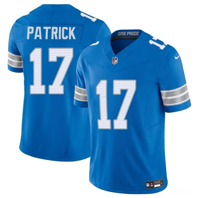 Personalized Men’s Detroit Lions #17 Tim Patrick Blue 2024 F.U.S.E. Limited Stitched Jersey