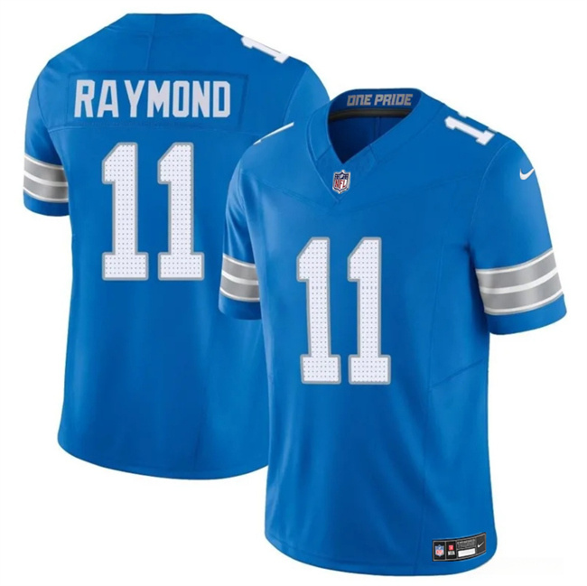 Personalized Men’s Detroit Lions #11 Kalif Raymond Blue 2024 F.U.S.E. Limited Stitched Jersey