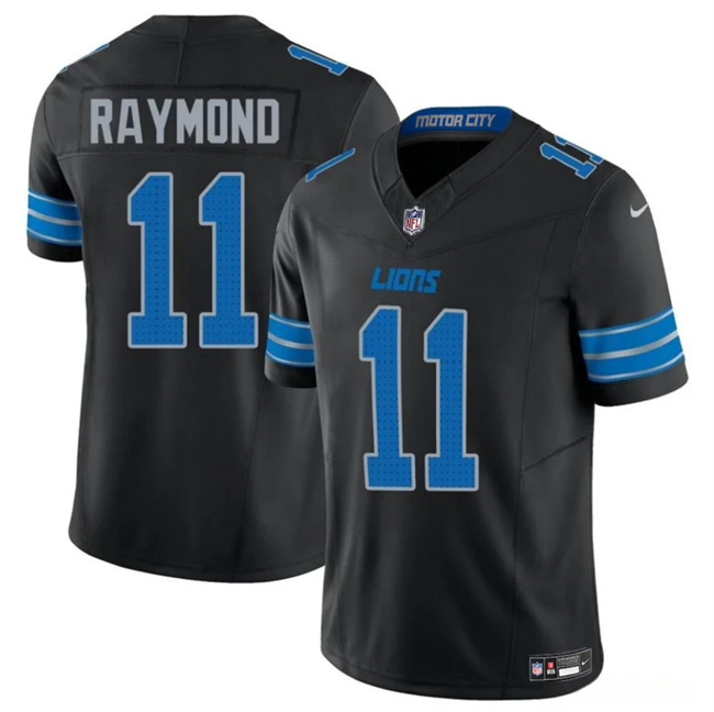 Personalized Men’s Detroit Lions #11 Kalif Raymond Black 2024 F.U.S.E. 2nd Alternate Limited Stitched Jersey
