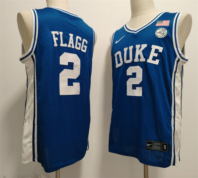 Personalized Men’s Duke Blue Devils #2 Cooper Flagg Blue 2024 Stitched Basketball Jersey