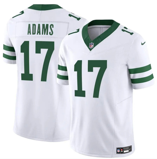 Personalized Men’s New York Jets #17 Davante Adams White 2024 F.U.S.E. Limited Stitched Jersey