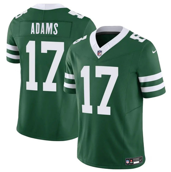 Personalized Men’s New York Jets #17 Davante Adams Green 2024 F.U.S.E Throwback Limited Stitched Jersey