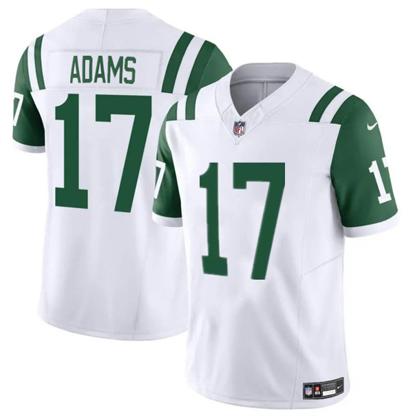 Personalized Men’s New York Jets #17 Davante Adams White 2024 Classic Alternate F.U.S.E. Limited Stitched Football Jersey