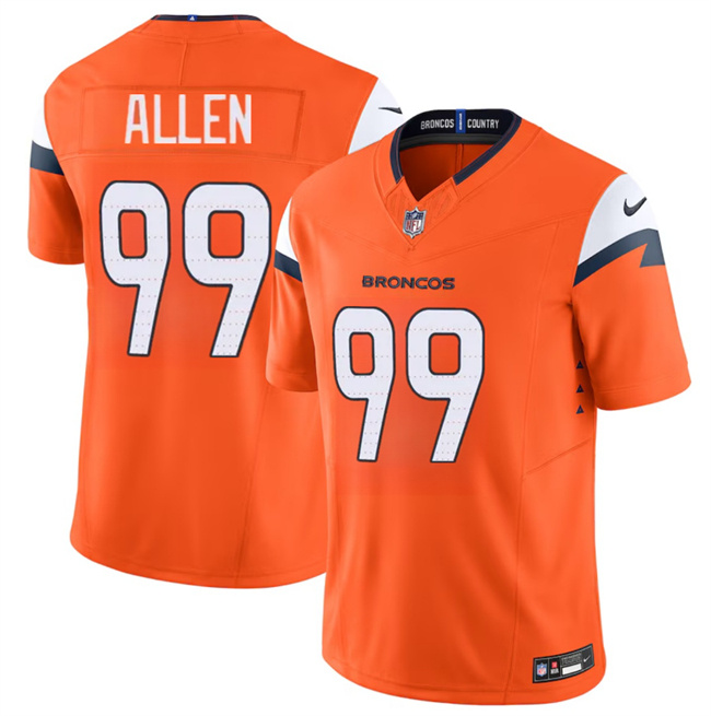 Personalized Men’s Denver Broncos #99 Zach Allen Orange 2024 F.U.S.E. Limited Stitched Football Jersey