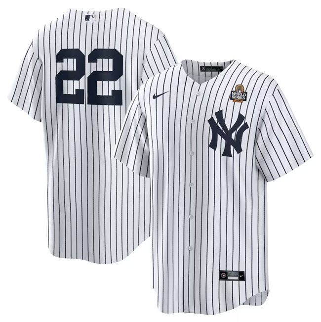 Personalized Men’s New York Yankees #22 Juan Soto White 2024 World Series Cool Base Stitched Baseball Jersey