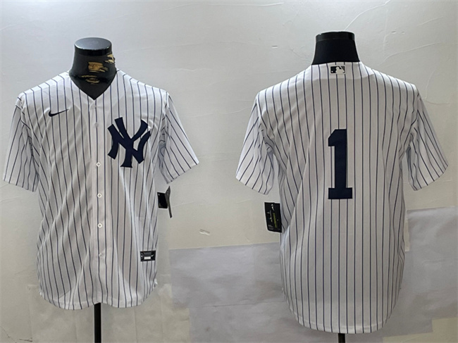 Personalized Men’s New York Yankees #1 Bobby Murcer White Cool Base Stitched Baseball Jersey