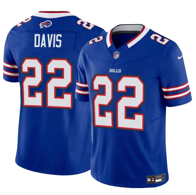 Personalized Men’s Buffalo Bills #22 Ray Davis Royal 2024 F.U.S.E. Untouchable Limited Stitched Football Jersey