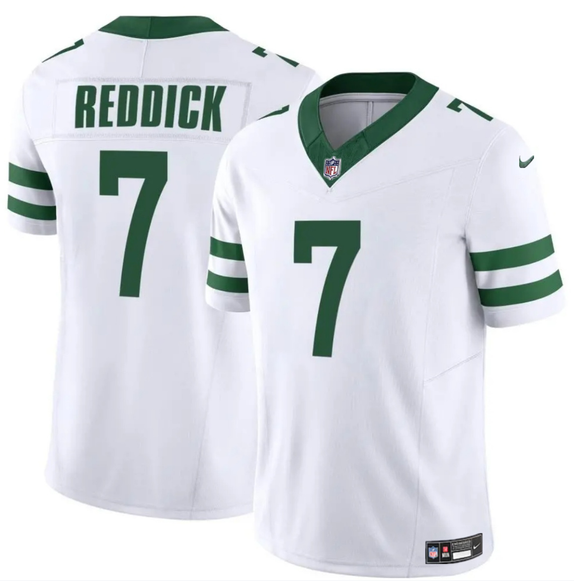 Personalized Men’s New York Jets #7 Haason Reddick White 2024 F.U.S.E. Limited Stitched Jersey