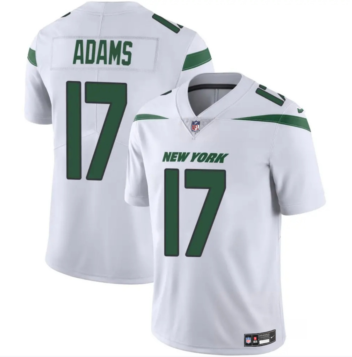 Personalized Men’s New York Jets #17 Davante Adams White 2024 Untouchable Limited Stitched Jersey