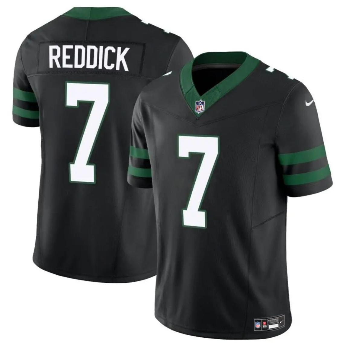 Personalized Men’s New York Jets #7 Haason Reddick Black 2024 F.U.S.E Untouchable Limited Stitched Jersey