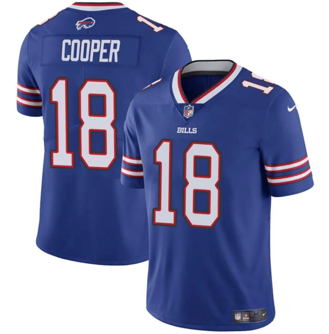 Personalized Men’s Buffalo Bills #18 Amari Cooper Royal 2024 Untouchable Limited Stitched Football Jersey