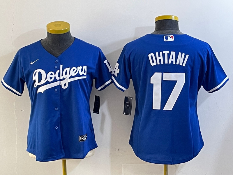 Personalized Women’s Los Angeles Dodgers #17 Miguel Vargas Blue Cool Base Stitched Baseball Jersey