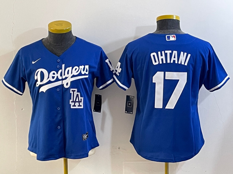 Personalized Women’s Los Angeles Dodgers #17 Miguel Vargas Blue Cool Base Stitched Baseball Jerseys