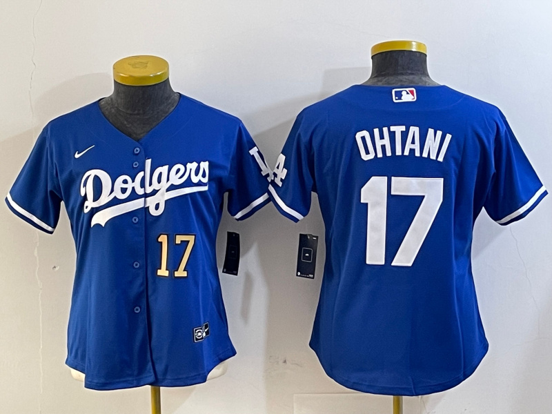 Personalized Women’s Los Angeles Dodgers #17 Miguel Vargas Blue Cool Base Stitched Baseball Jerseys