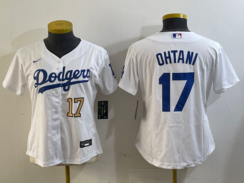 Personalized Women’s Los Angeles Dodgers #17 Miguel Vargas White Cool Base Stitched Baseball Jerseys