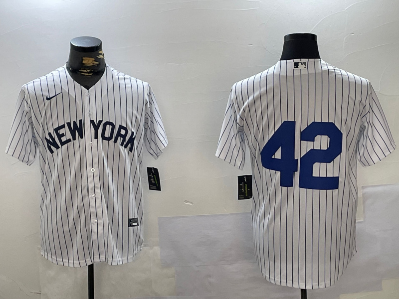 Personalized Men’s New York Yankees #42 Jackie Robinson White Cool Base Stitched Jerseys