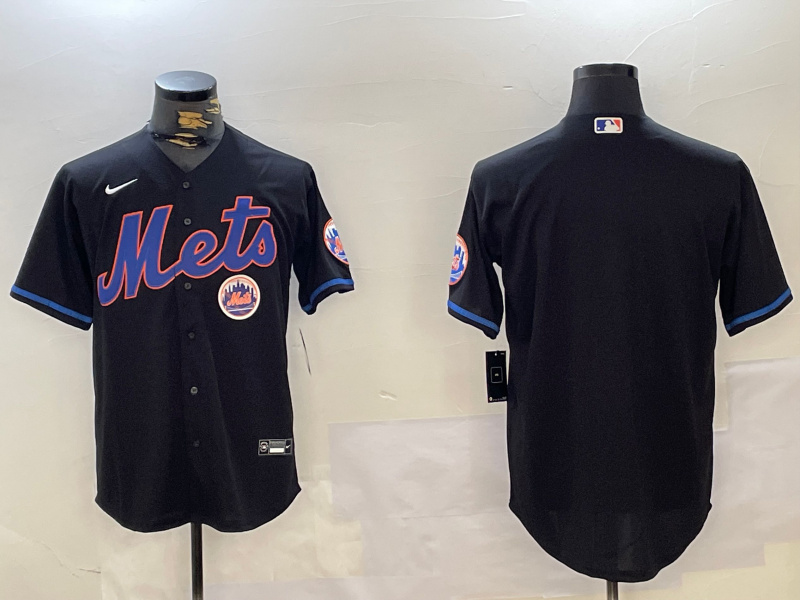 Personalized Men’s New York Mets Team Big Logo Graphite 2024 City Connect Limited Stitched Baseball Jerseys