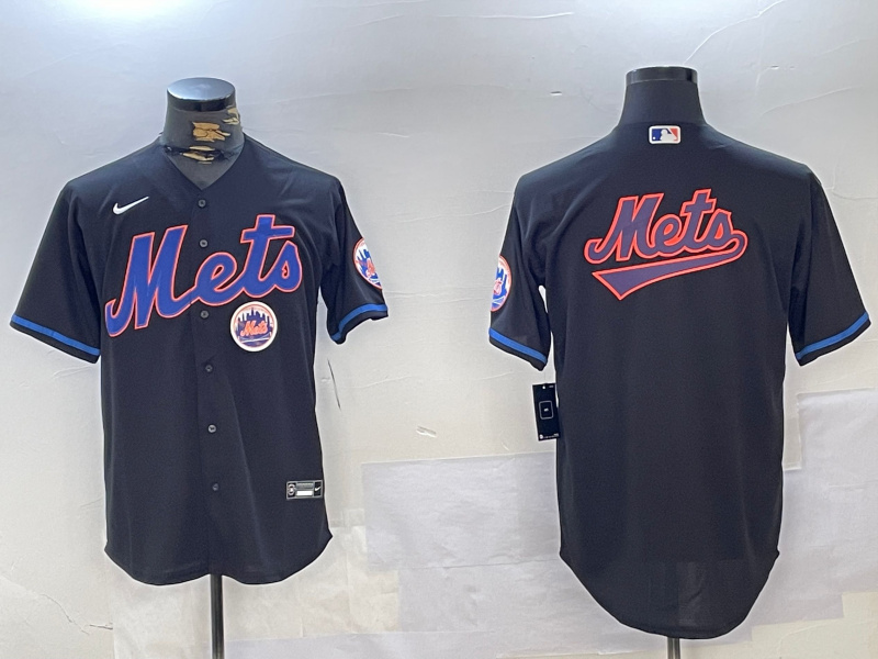 Personalized Men’s New York Mets Team Big Logo Graphite 2024 City Connect Limited Stitched Baseball Jerseys