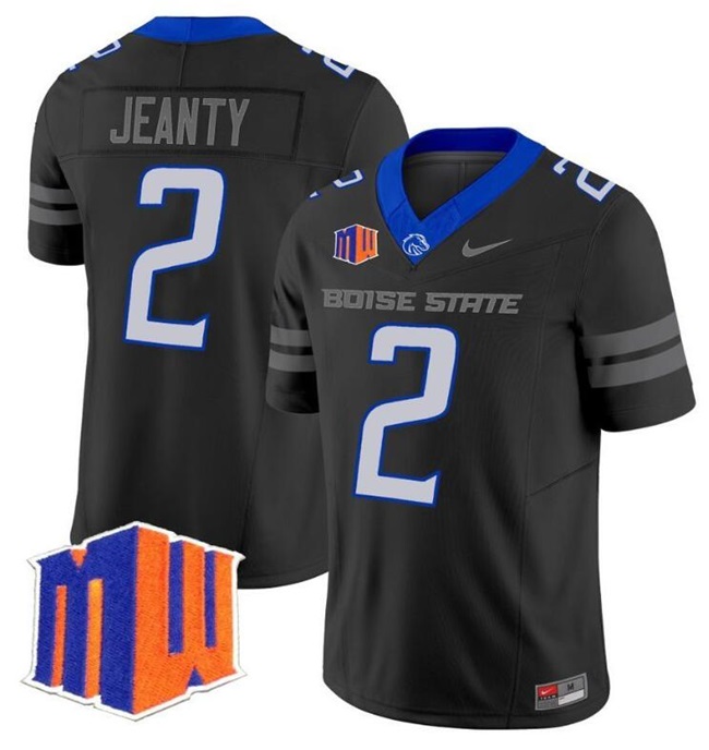 Personalized Men’s Boise State Broncos #2 Ashton Jeanty Black 2024 F.U.S.E. Limited Stitched Football Jersey