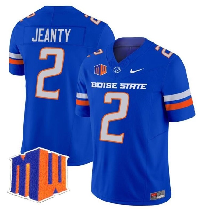 Personalized Men’s Boise State Broncos #2 Ashton Jeanty Royal 2024 F.U.S.E. Limited Stitched Football Jersey