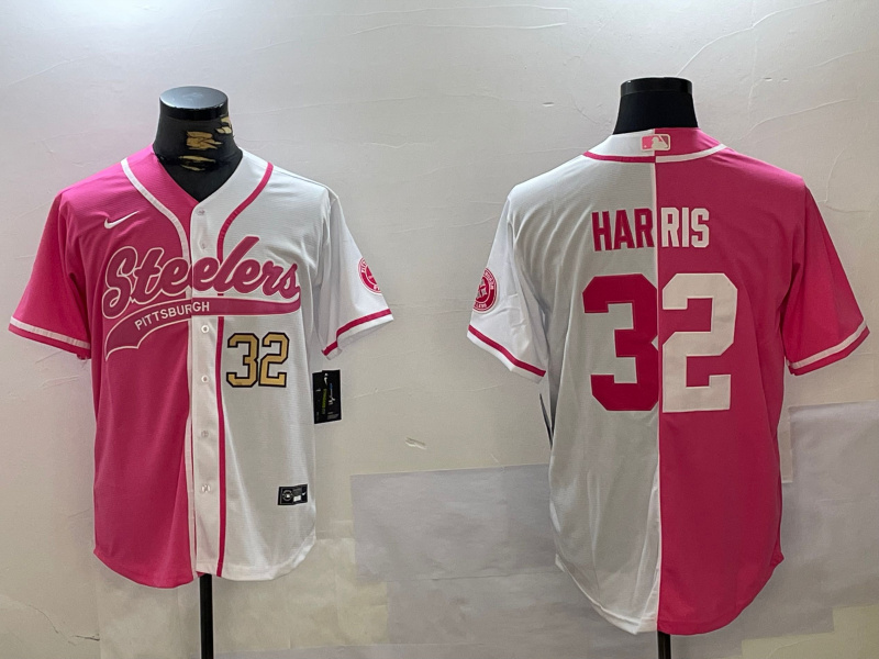 Personalized Men’s Pittsburgh Steelers #32 Franco Harris Franco Harris Franco Harris 2024 Arctic Red White Salute To Service Stitched Baseball Jerseys