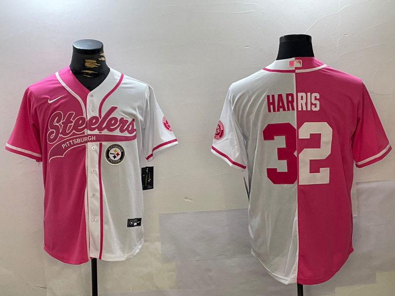Personalized Men’s Pittsburgh Steelers #32 Franco Harris Franco Harris Franco Harris 2024 Arctic Red White Salute To Service Stitched Baseball Jerseys
