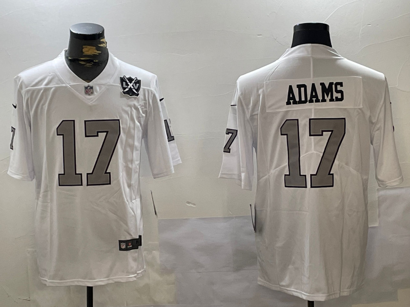 Personalized Men’s Las Vegas Raiders #17 Davante Adams white 2023 F.U.S.E Untouchable Stitched Football Jerseys