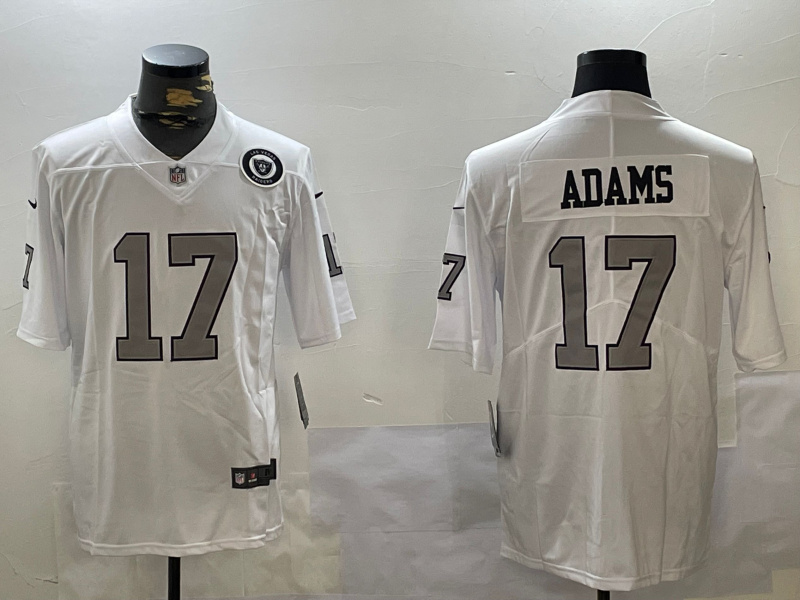 Personalized Men’s Las Vegas Raiders #17 Davante Adams white 2023 F.U.S.E Untouchable Stitched Football Jerseys