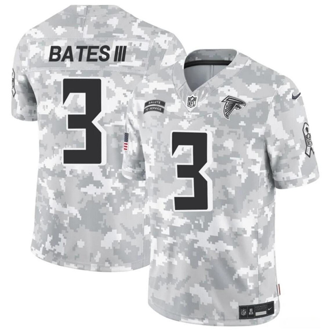Personalized Men’s Atlanta Falcons #3 Jessie Bates III 2024 F.U.S.E Arctic Camo Salute To Service Limited Stitched Football Jersey