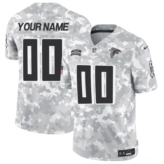 Personalized Men’s Atlanta Falcons Active Player 2024 F.U.S.E Arctic Camo Salute To Service Limited Stitched Football Jersey