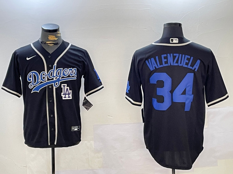 Personalized Men’s Los Angeles Dodgers #34 Toro Valenzuela Black 2024 World Series Cool Base Stitched Baseball Jerseys